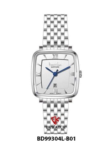 ĐỒNG HỒ BESTDON BD99304L-B01 Nữ Dây thép 316L Máy Quartz Sapphire Size 28x29mm 3ATM