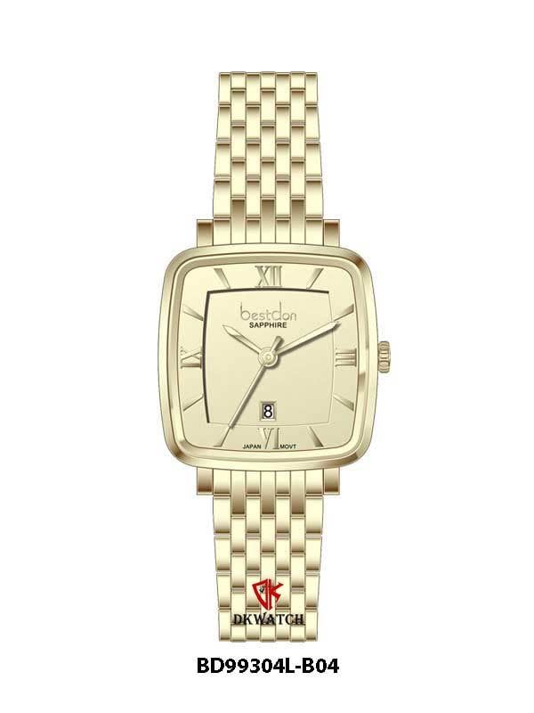  ĐỒNG HỒ BESTDON BD99304L-B04 Nữ Dây thép 316L Máy Quartz Sapphire Size 28x29mm 3ATM 