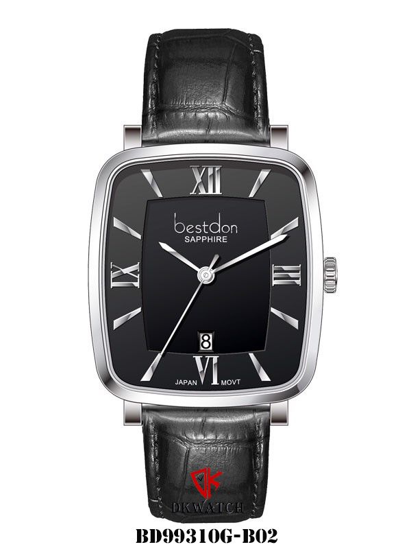  ĐỒNG HỒ BESTDON BD99310G-B02 Nam Máy quartz Dây da Sapphire 3ATM 
