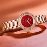 ĐỒNG HỒ TOPHILL TH003L.S3732 Nữ máy quartz kính sapphire size 28mm 5ATM