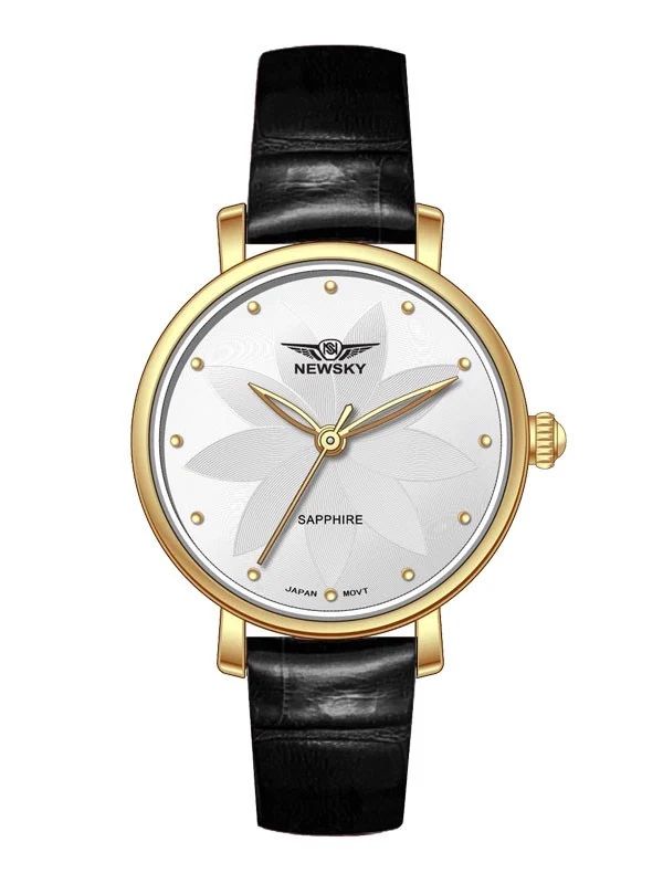  ĐỒNG HỒ NEWSKY NS5002L.L07 Nữ Máy quartz Kính sapphire Size 28mm 3ATM 