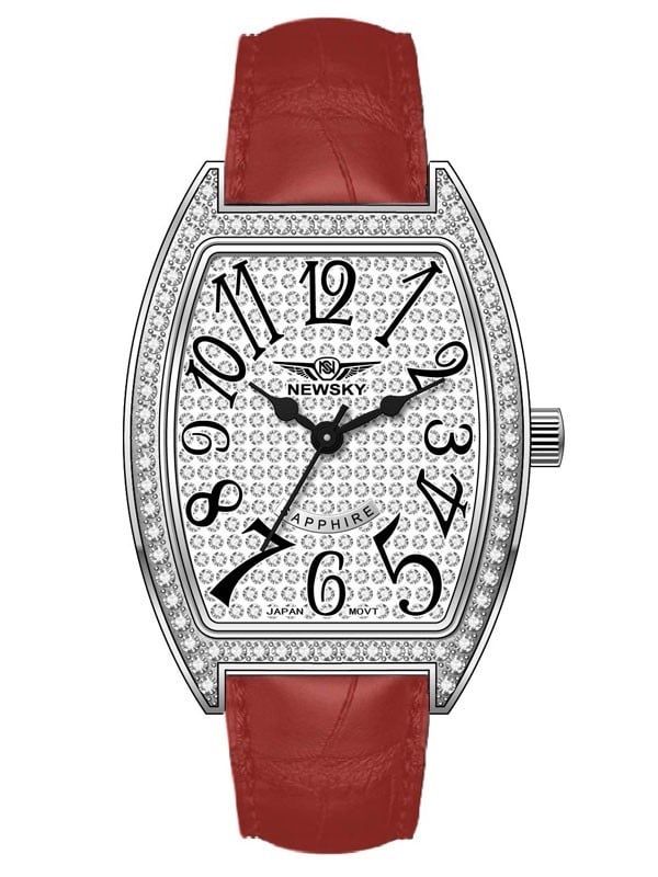  ĐỒNG HỒ NEWSKY NS5003L.L03 Nữ Máy quartz kinh sapphire size 28x38mm 3ATM 
