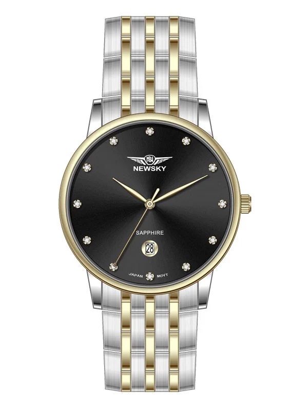 ĐỒNG HỒ NEWSKY NS5005G.S04 Nam Máy quartz Kính sapphire Size 38mm 3ATM 