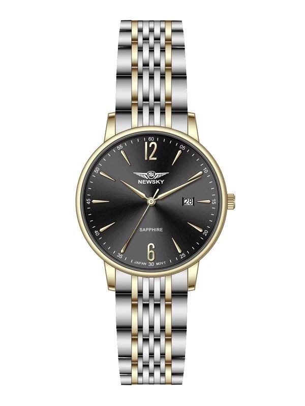  ĐỒNG HỒ NEWSKY NS5010L.S04 Nữ máy quartz kính sapphire size 31mm 3ATM 