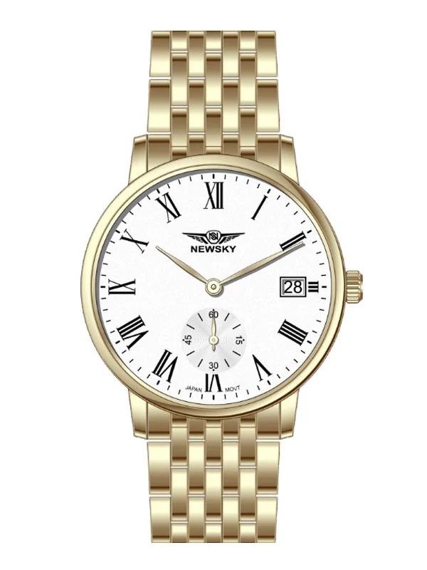  ĐỒNG HỒ NEWSKY NS5013G.S05 Nam máy quartz Kính sapphire Size 40mm 3ATM 