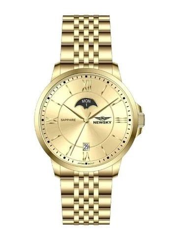  ĐỒNG HỒ NEWSKY NS5018G.S04 Nam máy quartz kính sapphire size 40mm 3ATM 