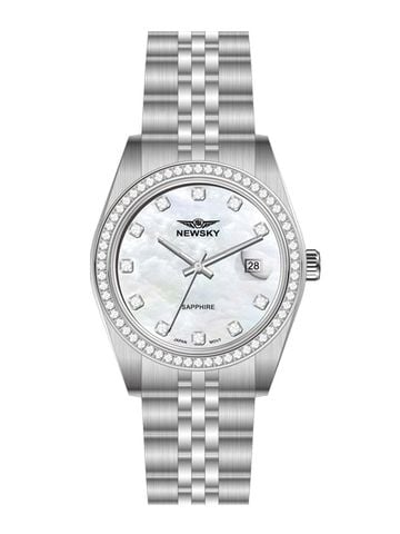 ĐỒNG HỒ NEWSKY NS5026L.S01 Nữ máy quartz kính sapphire size 31mm 3ATM