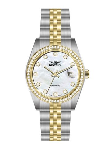 ĐỒNG HỒ NEWSKY NS5026L.S03 Nữ máy quartz kính sapphire size 31mm 3ATM