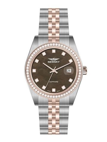 ĐỒNG HỒ NEWSKY NS5026L.S04 Nữ máy quartz kính sapphire size 31mm 3ATM