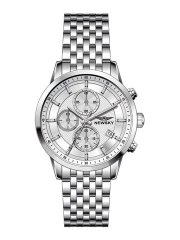 ĐỒNG HỒ NEWSKY NS6005G.S01 Nam máy quartz kính sapphire size 42mm 5ATM
