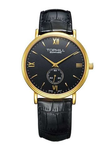 ĐỒNG HỒ TOPHILL TA021G.PB2197 Nam dây da máy Quartz kính Sapphire Size 39mm 3ATM