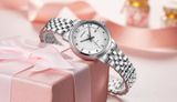 ĐỒNG HỒ TOPHILL TA032L.S1238 Nữ dây Thép 316L máy Automatic kính Sapphire Size 30mm 5ATM