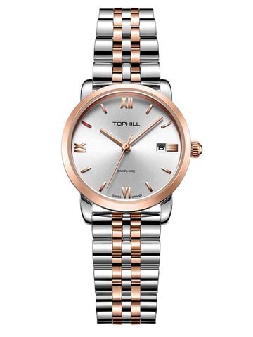 ĐỒNG HỒ TOPHILL TA035L.S7292 Nữ dây Thép 316L máy Quartz kính Sapphire Size 29mm 5ATM