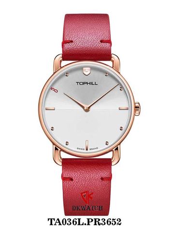 ĐỒNG HỒ TOPHILL TA036L.PR3652 Nữ Máy Quartz(pin) Kính sapphire Size 31,7mm 3ATM