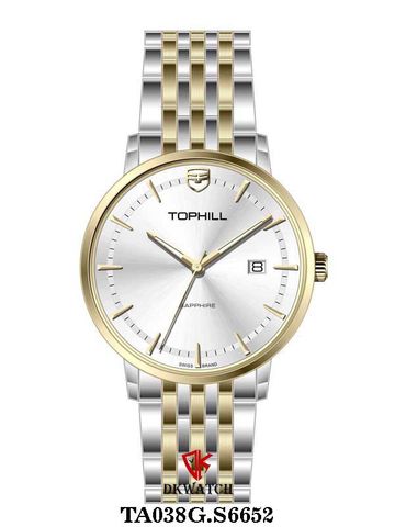 ĐỒNG HỒ TOPHILL TA038G.S6652 Nam Máy Quartz(pin) Kính sapphire Size 40mm 5ATM