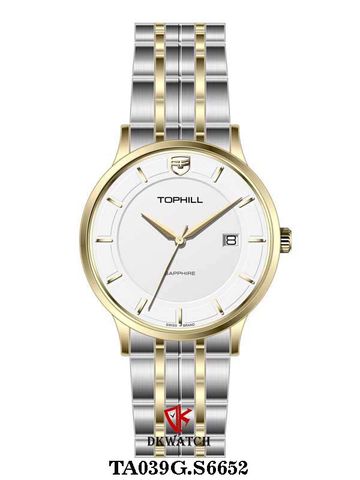 ĐỒNG HỒ TOPHILL TA039G.S6652 Nam Máy Quartz(pin) Kính sapphire Size 40mm 5ATM