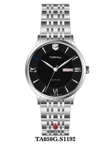 ĐỒNG HỒ TOPHILL TA050G.S1192 Nam Máy Quartz(pin) Kính sapphire Size 40mm 5ATM