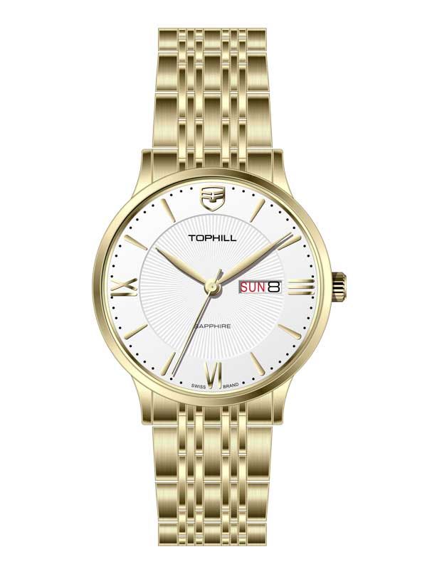  ĐỒNG HỒ TOPHILL TA050G.S2692 Nam Máy Quartz(pin) Kính sapphire Size 40mm 5ATM 