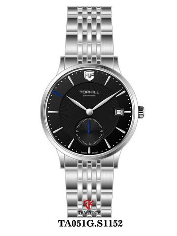 ĐỒNG HỒ TOPHILL TA051G.S1152 Nam Máy Quartz(pin) Kính sapphire Size 40mm 5ATM