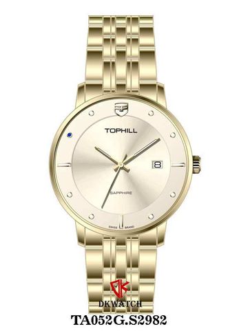 ĐỒNG HỒ TOPHILL TA052G.S2982 Nam Máy Quartz(pin) Kính sapphire Size 40mm 5ATM