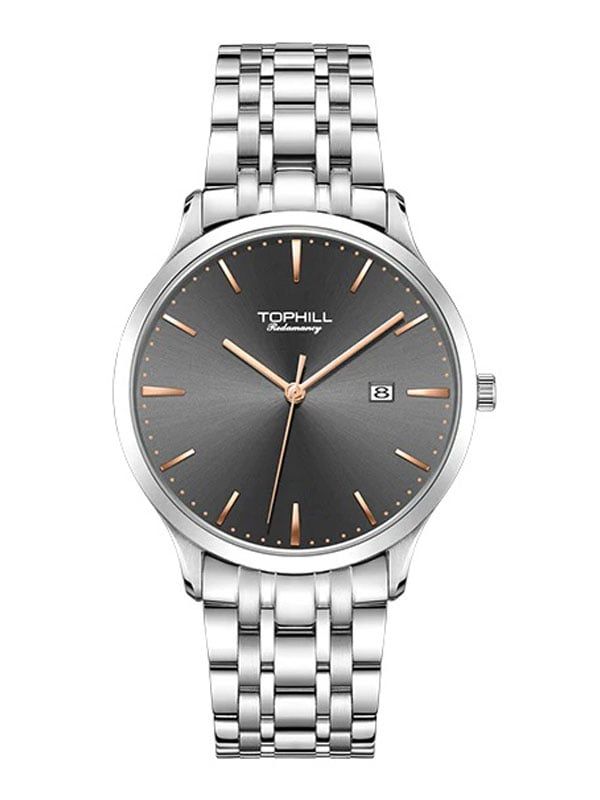  ĐỒNG HỒ TOPHILL TA055G.S2152 Nam máy quartz kính sapphire size 39mm 3ATM 