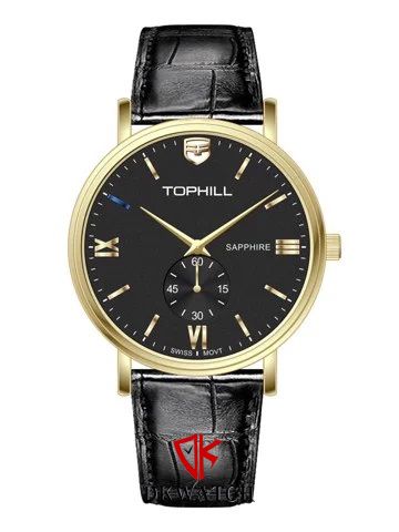 ĐỒNG HỒ TOPHILL TA057G.PB2197 Nam máy quartz kính sapphire size 38mm 3ATM