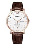 ĐỒNG HỒ TOPHILL TA057G.PZ3297 Nam máy quartz kính sapphire size 38mm 3ATM