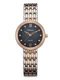 ĐỒNG HỒ TOPHILL TE019L.M7167 Nữ dây Thép 316L máy Quartz kính Sapphire Size 26mm 3ATM