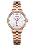ĐỒNG HỒ TOPHILL TE037L.M3237 Nữ dây Thép 316L máy Quartz kính Sapphire Size 32mm 5ATM