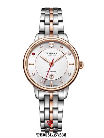 ĐỒNG HỒ TOPHILL TE058L.S7238 Nữ Máy Automatic Kính sapphire Size 32mm 5ATM