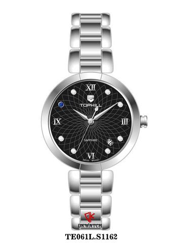 ĐỒNG HỒ TOPHILL TE061L.S1162 Nữ Máy Quartz(pin) Kính sapphire Size 33mm 5ATM