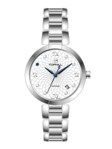 ĐỒNG HỒ TOPHILL TE061L.S1262 Nữ Máy Quartz(pin) Kính sapphire Size 33mm 5ATM