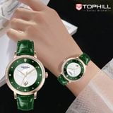  ĐỒNG HỒ TOPHILL TE062L.MG3A87 Nữ Máy quartz(pin) Dây da Kính sapphire 3ATM 
