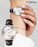 ĐỒNG HỒ TOPHILL TE062L.MB3687 Nữ Máy quartz(pin) Dây da Kính sapphire 3ATM