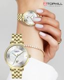 ĐỒNG HỒ TOPHILL TE062L.M2687 Nữ Máy quartz(pin) Dây thép 316L Kính sapphire 3ATM