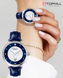 ĐỒNG HỒ TOPHILL TE062L.ML1387 Nữ Máy quartz(pin) Dây da Kính sapphire 3ATM