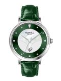 ĐỒNG HỒ TOPHILL TE062L.MG1A87 Nữ Máy quartz(pin) Dây da Kính sapphire 3ATM