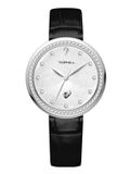 ĐỒNG HỒ TOPHILL TE065L.MB1637 Nữ Máy quartz(pin) Dây da Kính sapphire 3ATM