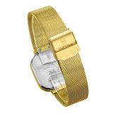  ĐỒNG HỒ TOPHILL TS003L.S2292 Nữ dây Lưới máy Quartz kính Sapphire Size 27x27mm 3ATM 