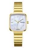 ĐỒNG HỒ TOPHILL TS008L.S2252 Nữ dây thép 316L máy Quartz kính Sapphire Size 28x29mm 3ATM
