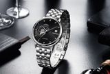 ĐỒNG HỒ TOPHILL TW060G.S1158 Nam dây thép 316L máy Automatic kính Sapphire Size 42mm 5ATM