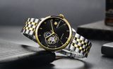 ĐỒNG HỒ TOPHILL TW060G.S6158 Nam dây thép 316L máy Automatic kính Sapphire Size42mm 5ATM