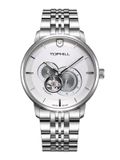 TOPHILL TW070G.S1238 Nam, dây và vỏ Thép 316L, máy Automatic, kính Sapphire, chịu nước 5ATM