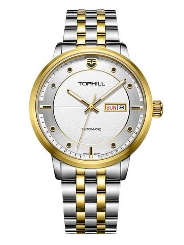 ĐỒNG HỒ TOPHILL TW072G.S6688 Nam dây Thép 316L máy Automatic kính Sapphire Size 41mm 5ATM