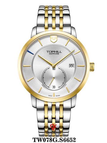 ĐỒNG HỒ TOPHILL TW078G.S6652 Nam Máy Quartz(pin) Kính sapphire Size 41mm 5ATM