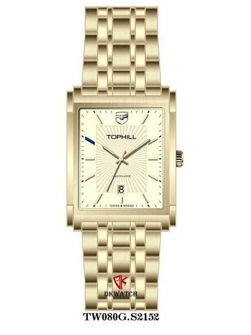 ĐỒNG HỒ TOPHILL TW080G.S2152 Nam Máy Quartz(pin) Kính sapphire Size 33x44mm 5ATM