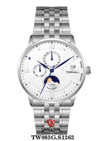 ĐỒNG HỒ TOPHILL TW085G.S1262 Nam Máy Quartz(pin) Kính sapphire Size 40mm 5ATM