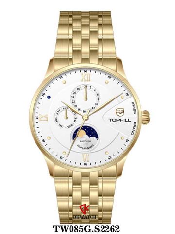 ĐỒNG HỒ TOPHILL TW085G.S2262 Nam Máy Quartz(pin) Kính sapphire Size 40mm 5ATM