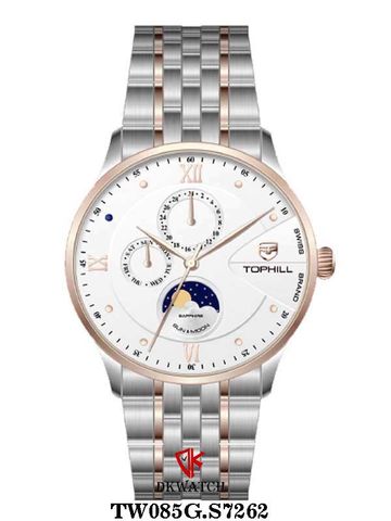 ĐỒNG HỒ TOPHILL TW085G.S7262 Nam Máy Quartz(pin) Kính sapphire Size 40mm 5ATM