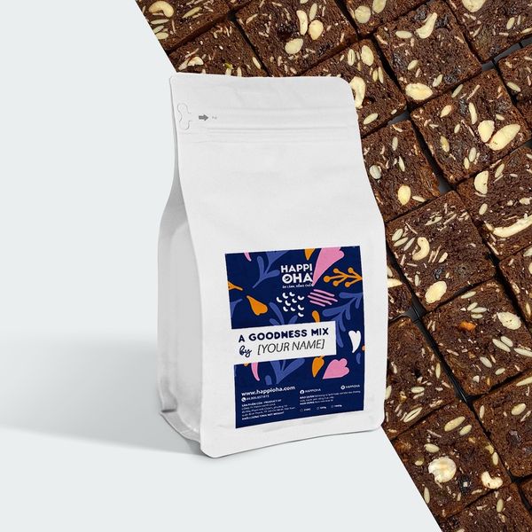 Set nguyên liệu làm bánh Biscotti nguyên cám HAPPI OHA